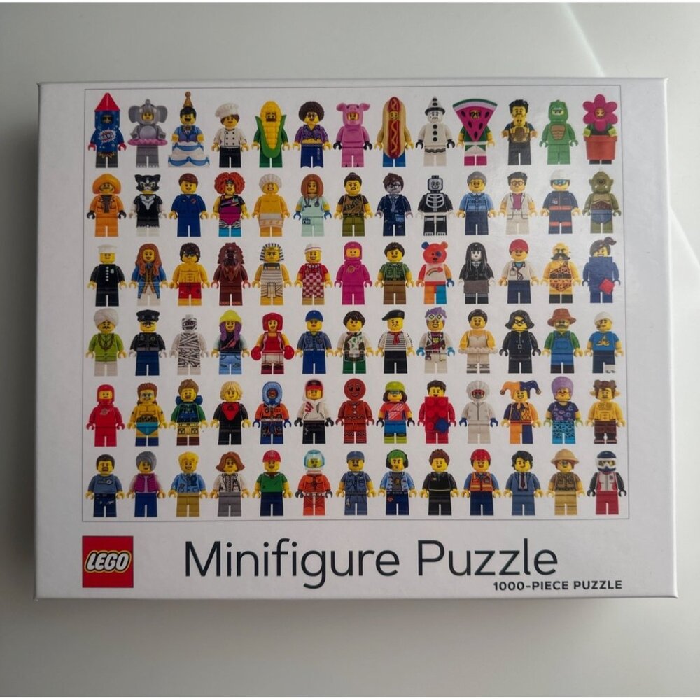 Lego Minifigure Puzzle 1000-Piece Collectible Toy Fun For Adults & Kids Giftable